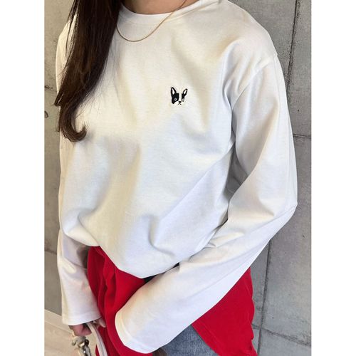 ドリーム
ROSIEE 前後フレンチブルドッグワッペン風刺繍ロンT