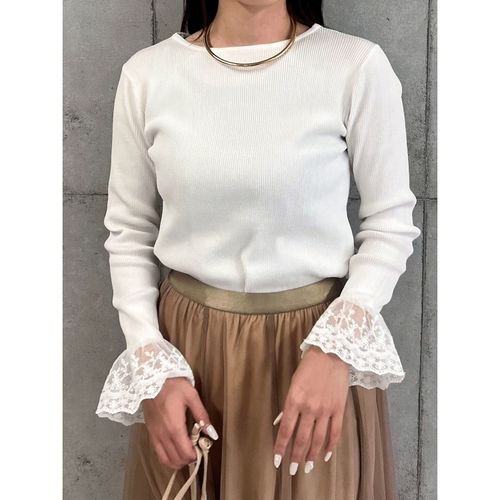 ドリーム
ROSIEE 袖レースリブニット