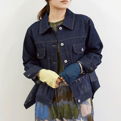 セブンデイズ
SEVEN SENSE レイヤードヘムシアーデニムジャケット