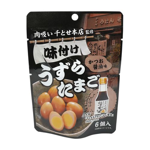 4906336009389







トライ・インターナショナル
千とせ本店監修 味付うずらたまご かつお醤油味