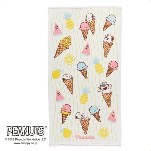 4908092667490



XT16256606 700



西川
スヌーピー ふんわりガーゼ バスタオル フルーツアイスクリーム ホワイト