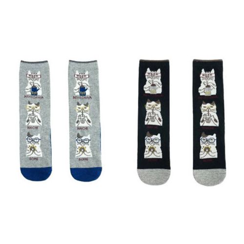 4582713773465







Kusuguru Japan
ジャガード靴下 レギュラータイプ ネコまるけ柄