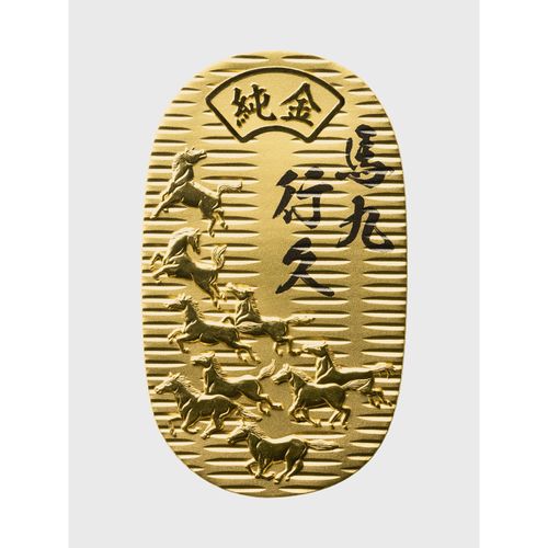 JKBUM 30



ナガホリ
純金製 馬九行久小判30g