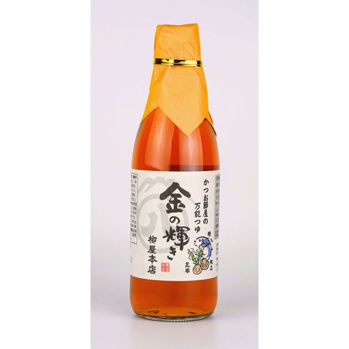 4903116769990







柳屋本店
かつお節屋の万能つゆ 金の輝き（2倍濃縮タイプ）