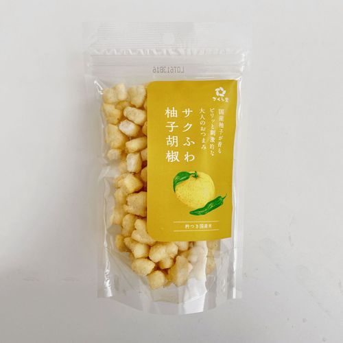 4939883480004







さくら製菓
さくら堂 サクふわ柚子胡椒おかき