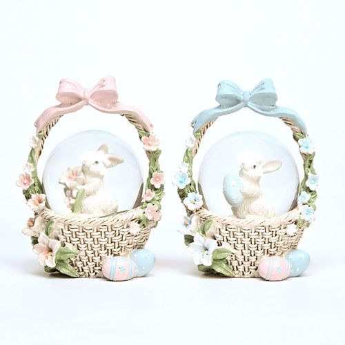 011496



ハルモニア
ラビットバスケットミニスノードーム（ピンク／ブルー）