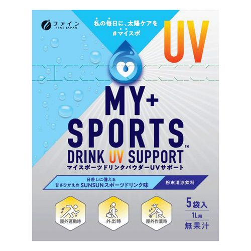 4976652020405







ファイン
マイスポーツドリンクパウダー UVサポート 5袋