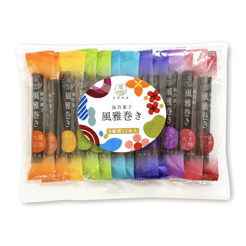 4528937221191







風雅
風雅巻き・カラフルパッック（8種12本入り）