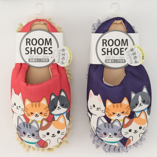 竹内
モップ付きルームシューズ ネコいっぱい