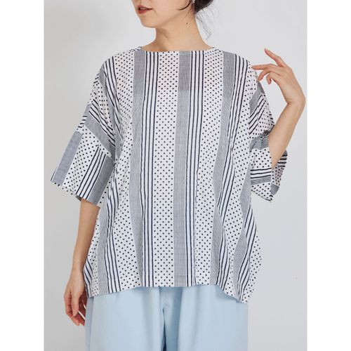 ＹＵＲＫプラン
YURK geniet van ストライプ×ドットPTシンプルシャツ