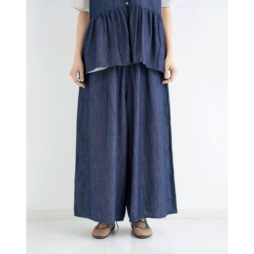 大磯産業
ista－ire 4．5oz綿麻甘撚りデニムフレアパンツ