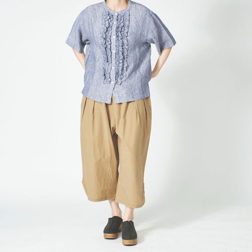 ボールＮ．Ｔ
ubasoku ウエスト切替前後2タック裾スリットボールパンツ