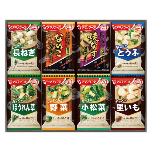 4971334212277







アサヒグループ食品
アマノフーズ おみそ汁お楽しみギフト200M 16食入