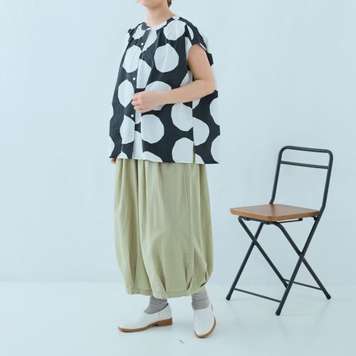 ノンノ
れんげ コットンドットブラウス 和風ナチュラルブラウス