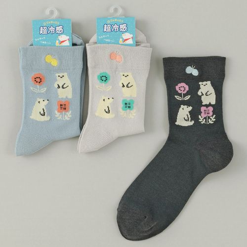 エイコー
Natural Collection クルー丈 超冷感 シロクマ柄 靴下