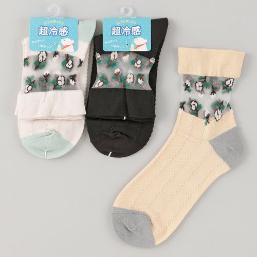 エイコー
Natural Collection クルー丈 超冷感 部分シースルー 靴下