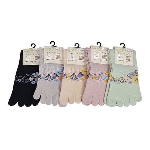 キングオリジナル
クルー丈 5本指 総メッシュ＆つま先花