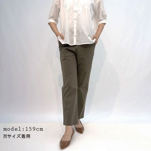 ナツメダ
綿麻ストレッチストレート64cm丈