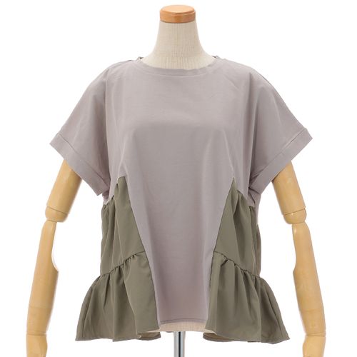 三澤
vingtrois ドライタッチコットン異素材ドッキングTシャツ