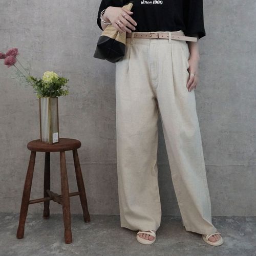 佐藤安商店
nod 麻タックふんわりストレートパンツ