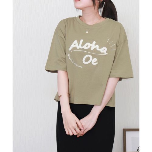 リブ
マーブルワルツ USAコットン接触冷感ショート刺しゅうTシャツ