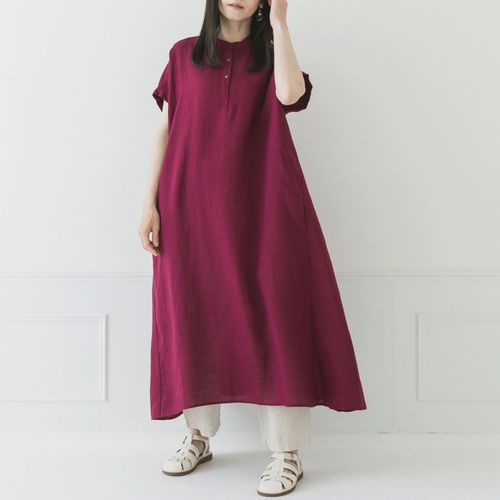 ピープル
Crea delice セルロースリネンフレンチスリーブワンピース