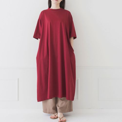 ピープル
Crea delice シルケット天竺モックネックワンピース