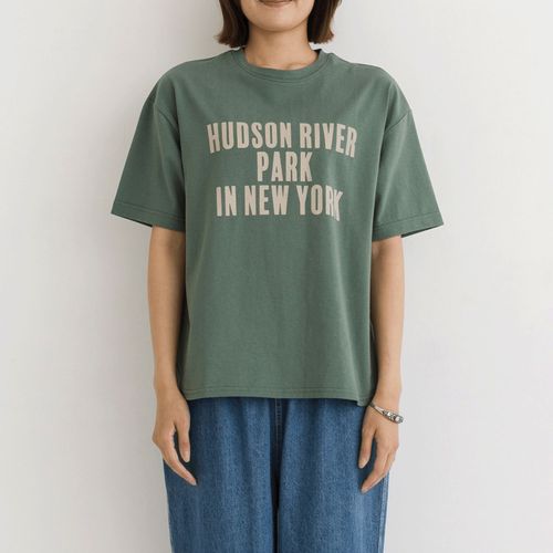 ピープル
kermu ラフィ天竺ロゴプリントオーバーサイズTシャツ