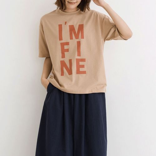 ピープル
kermu ラフィ天竺ビッグロゴプリントTシャツ
