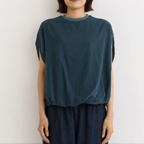 ピープル
kermu ラフィ天竺異素材コンビバルーンTシャツ