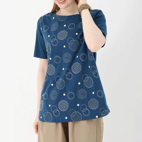 ジジョン
T’BIS STUDIO 半袖サークル刺繍天竺カットソー