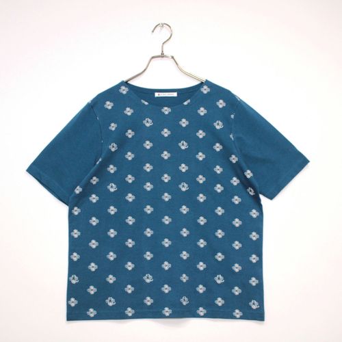 ジジョン
T’BIS STUDIO 半袖ネコ花柄前身刺繍カットソー