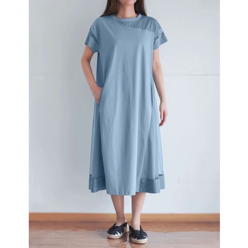 玉一商店
シルケット天竺×チュール使いワンピース
