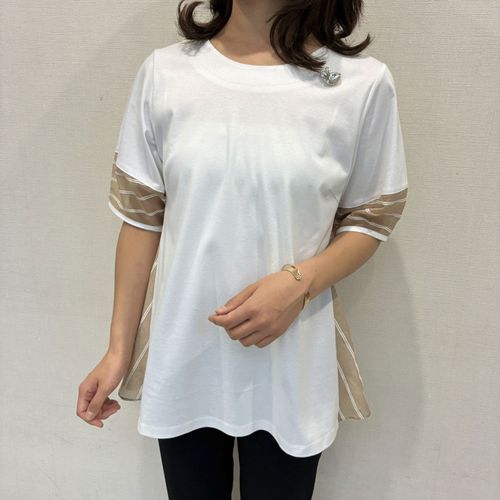 ジェイシーインターナショナル
Super Beauty 袖先×バックスタイル異素材ドッキングロングTシャツ