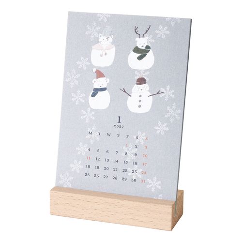 4582529555286



CAL-177



ＥＬ　ＣＯＭＭＵＮ
2027 卓上カレンダー 木製スタンド付き SEASON