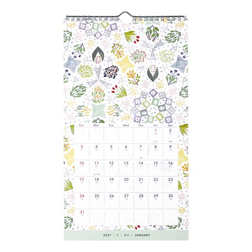 4582529555552



CAL-204



ＥＬ　ＣＯＭＭＵＮ
2027 壁掛カレンダー リングタイプ TEXTILE（テキスタイル）