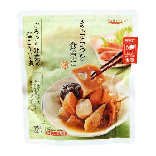 4901592927125







国分首都圏
tabete まごころを食卓に 膳 ごろっと野菜の塩こうじ煮