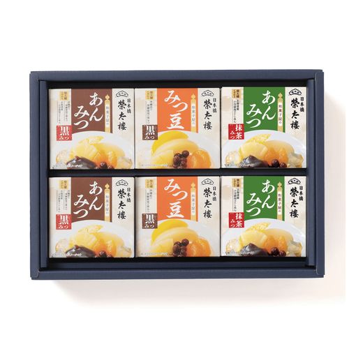 4901060636146



63614



榮太樓總本舗
榮太樓新本舗 和菓子屋のあんみつ6個詰合せ