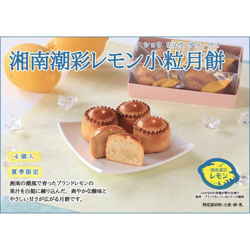 4582260793381







龍門商事
重慶飯店 湘南潮彩レモン小粒月餅4個入