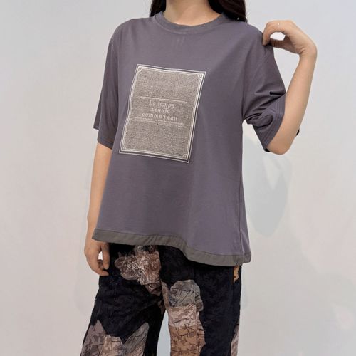 Ａｓｈｌｅｙ＆Ｂｒｏｓ
33℃シルバー刺繍ツイードパッチTシャツ