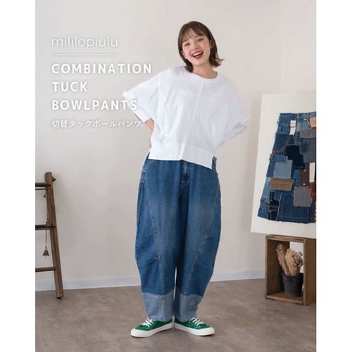 Ｒｅｅｆ
mililopiulu デニム切替タックボールパンツ