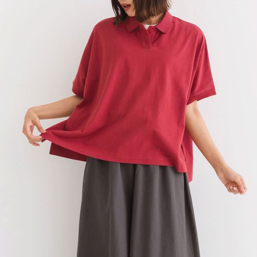 ピープル
kermu 接触冷感OE天竺ポロ襟ドルマンTシャツ
