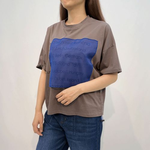 三澤
シルケット天竺×配色オーガンジーTシャツ