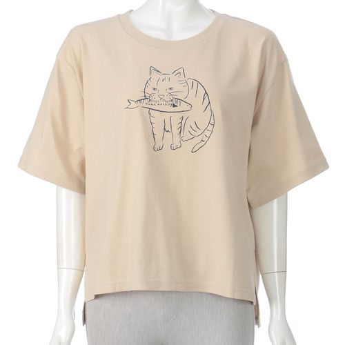 ホームワーキング
homeworking 天竺 ネコプリントTシャツ