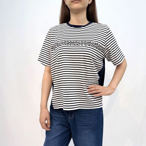 三澤
ボーダー×無地切替Tシャツ
