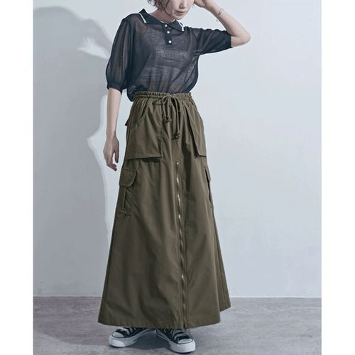 山本定
前ジップロングスカート