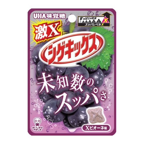 4902750790407







ＵＨＡ味覚糖
UHA味覚糖 激Xシゲキックス Xピオーネ味 袋