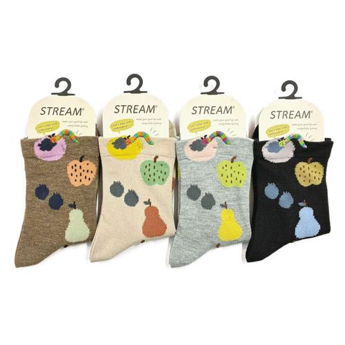 アシスト
STREAM もぐもぐイモ虫刺繍 ロークルー丈