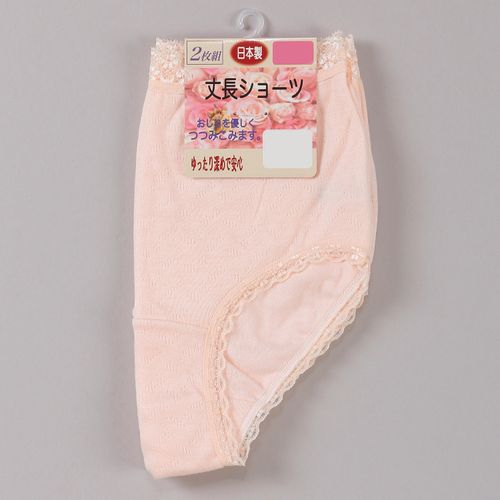 ベルローズ
丈長ショーツ シルク混 2P LL