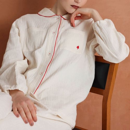 4550297330305







ナルエー
Narue シュークリームガーゼ（R）GOOD SLEEPシャツパジャマ